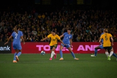 Australia v France International Friendly match in Melbourne. 14 July, 2023. Photo by Megan Brewer.