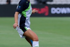 January 15, 2022: Chloe Middleton of Canberra United controls the ball during A-League Women’s Rd 7 match between Sydney FC and Canberra United at Netstrata Jubilee Stadium, on January 15, 2022 in Sydney NSW. 
(Image by: May Bailey | Beyond 90)
