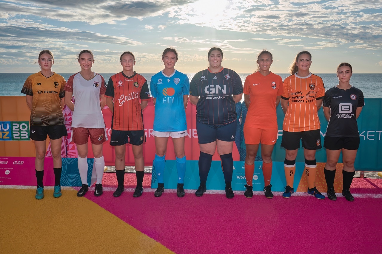The team captains for the WA NPLW sides. Image Credit Football West/FotoEnzo