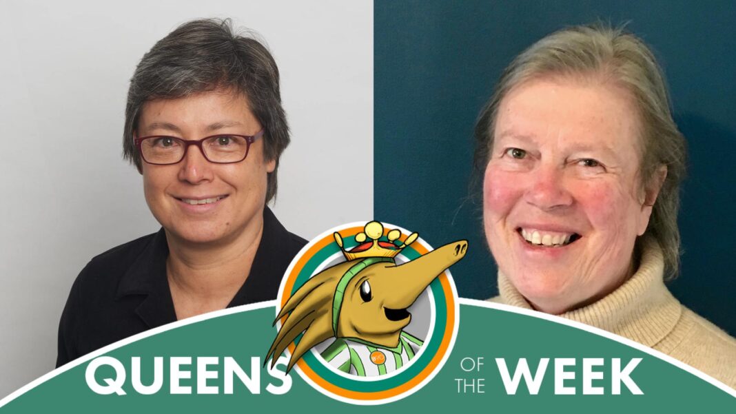 Queens of the Week: Moya Dodd AO and Maria Berry AM (Images courtesy Women Onside)