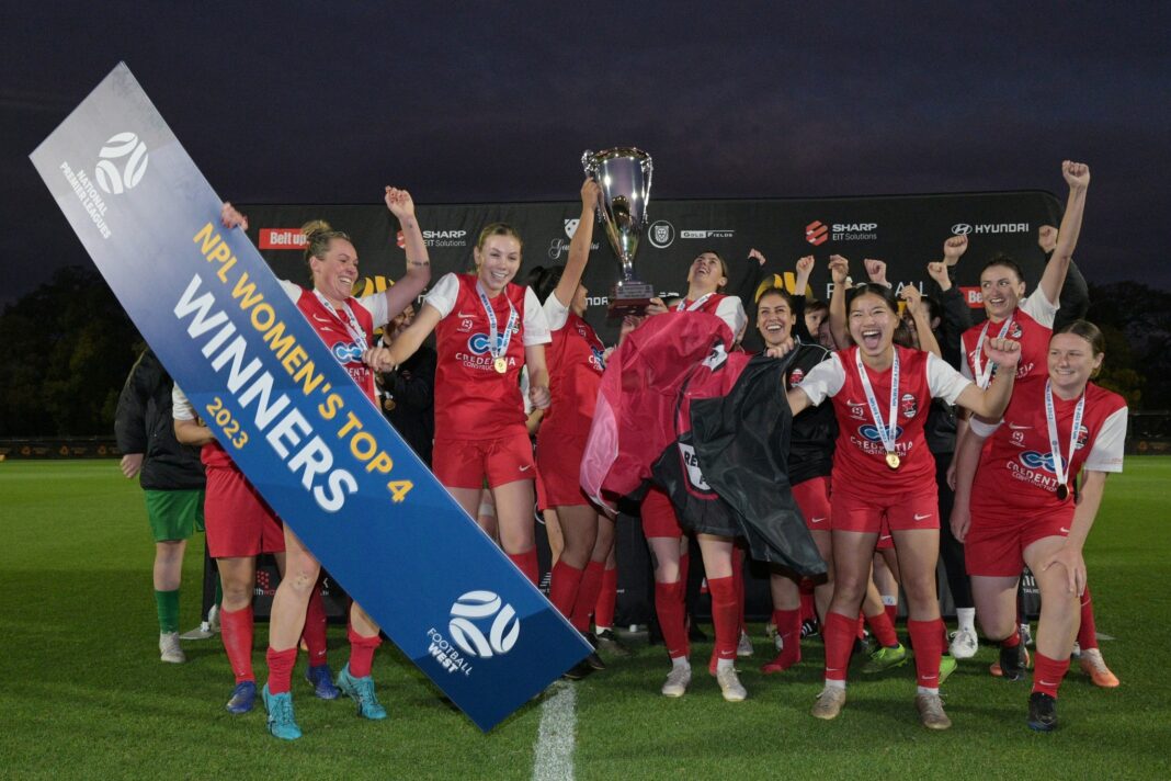 Perth RedStar: 2023 NPLW Top 4 Champions. Image Credit Football West/Foto Enzo