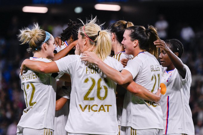 Olympique Lyonnais began their 2023-24 D1 Féminine campaign with a 4-0 away win over Le Havre. Image credit: OL