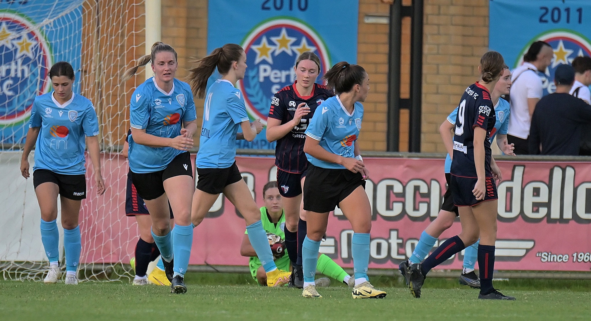 Perth SC's Lily Bailey saves the ball during the Perth SC vs Balcatta Etna game. Image Credit Rob Lizzi