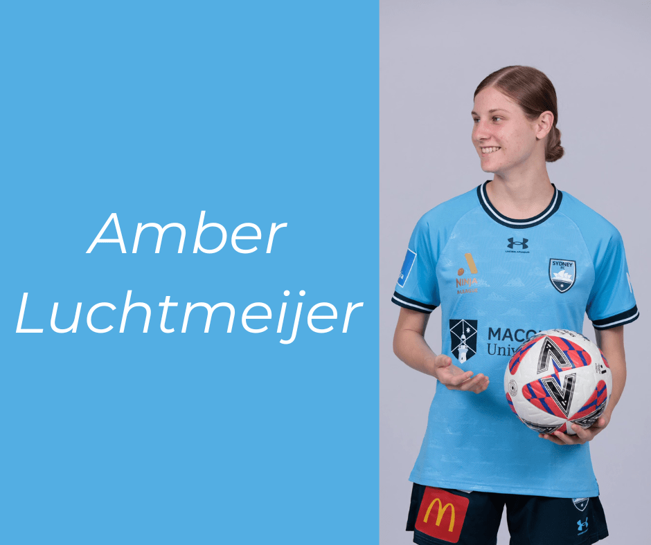 SYDNEY, AUSTRALIA - OCTOBER 08: Amber Luchtmeijer poses during the Sydney FC 2024/25 A-League Women's Headshot Session at Sky Park on October 08, 2024 in Sydney, Australia. (Photo by Matt King/Getty Images for A-Leagues)