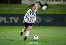 PODCAST | Box Office Isabel Gomez, playing for Northern Tigers during the 2024 Sapphire Cup Final (Tigers beat Sydney University 2-1). Photo credit: Dan Ullman (Instagram - @aptitudephotography )